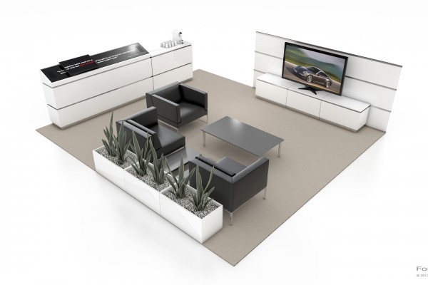 3D Visualisierung Porsche Grundriss