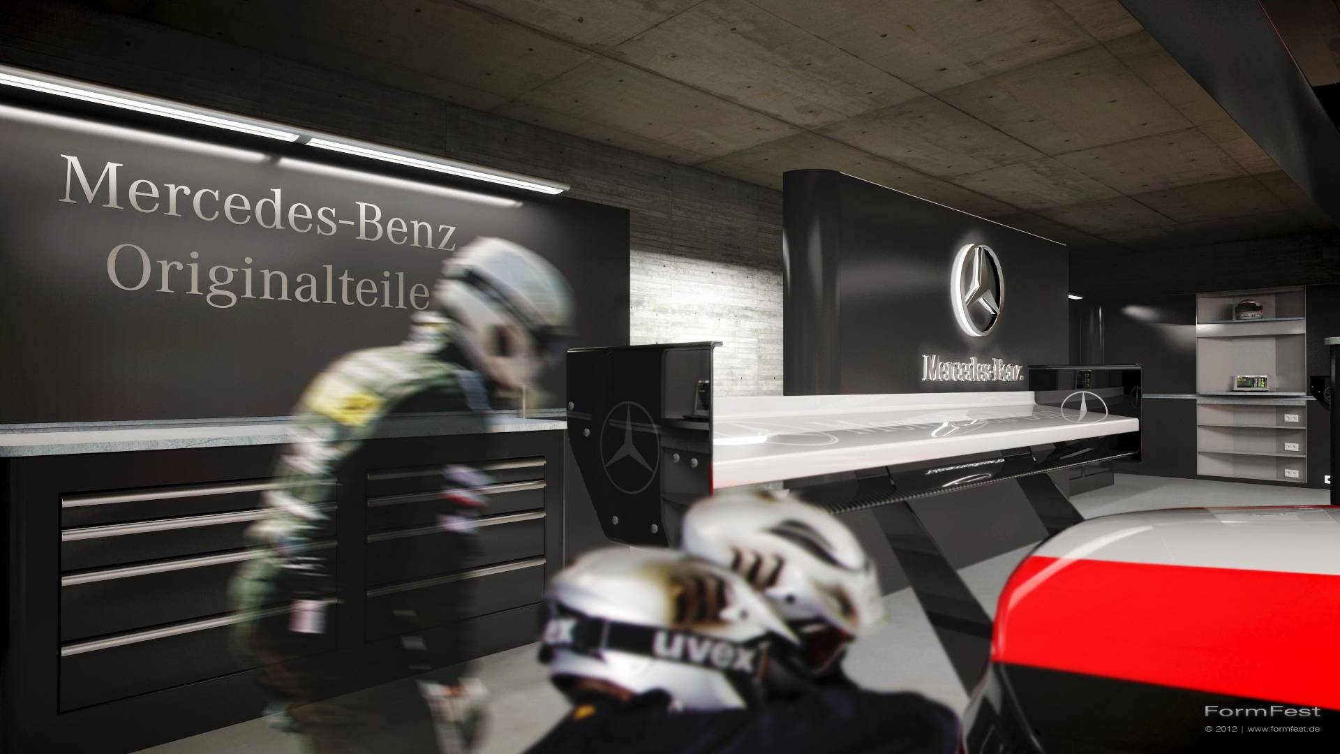 3D-Visualisierung-Rendering-Mercedes-Benz-DTM-HWA-Motorsport-Box-2