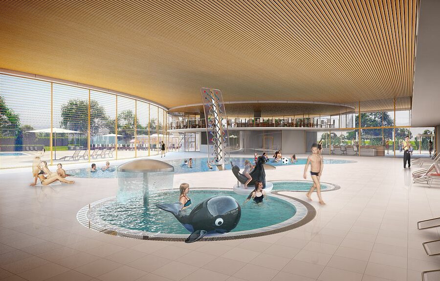 Freizeitbad Kiel, Visualisierung innen, 3D