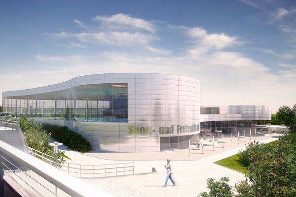 Freizeitbad Kiel, Visualisierung aussen, 3D