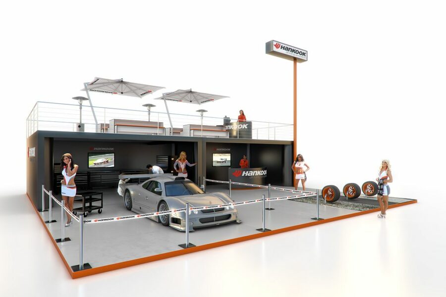 Event und Messeauftritt Hankook, Visualisierung, 3D, Pitch