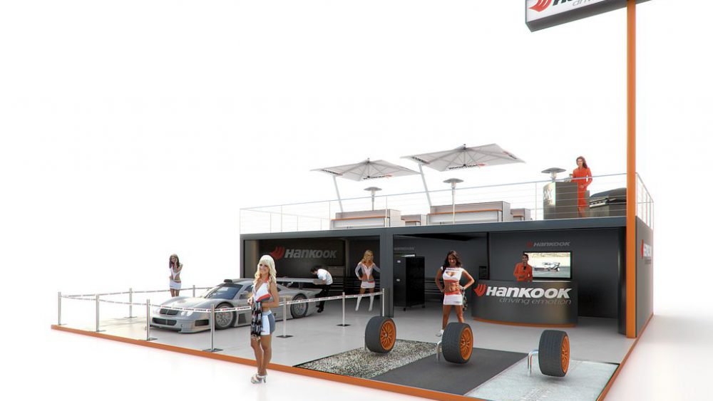 Event und Messeauftritt Hankook, Visualisierung, 3D, Pitch