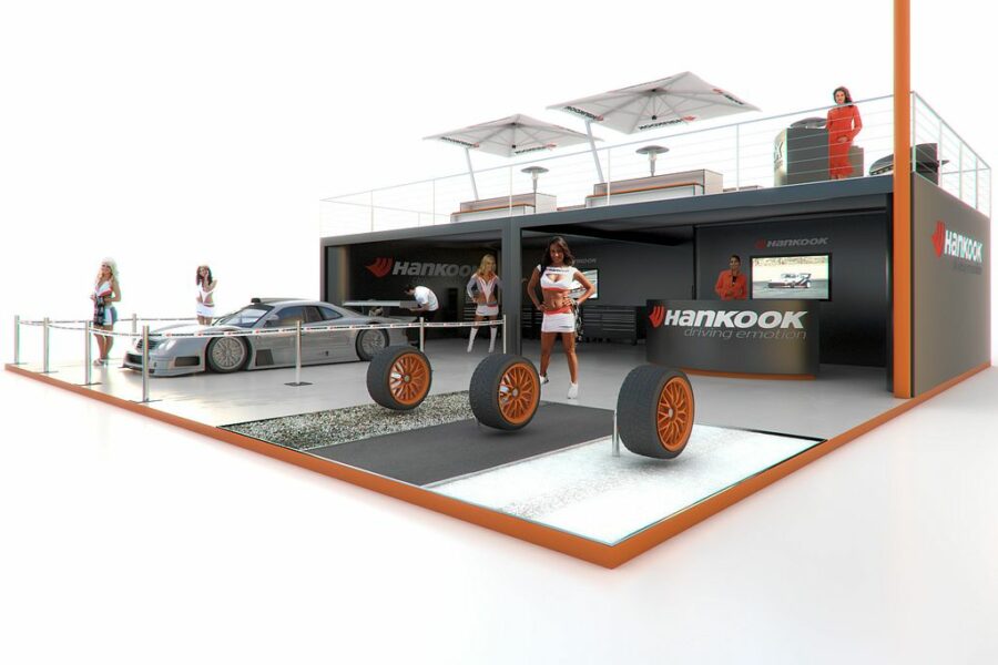 Event und Messeauftritt Hankook, Visualisierung, 3D, Pitch