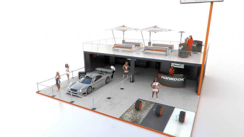 Event und Messeauftritt Hankook, Visualisierung, 3D, Pitch