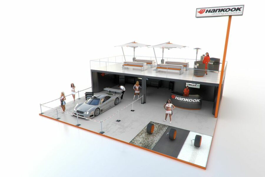 Event und Messeauftritt Hankook, Visualisierung, 3D, Pitch