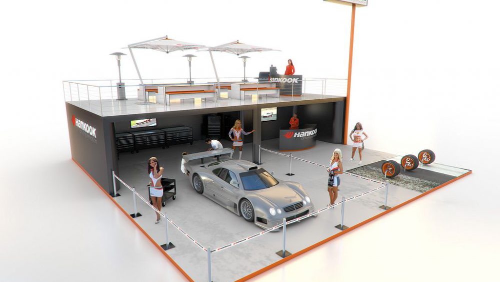 Event und Messeauftritt Hankook, Visualisierung, 3D, Pitch