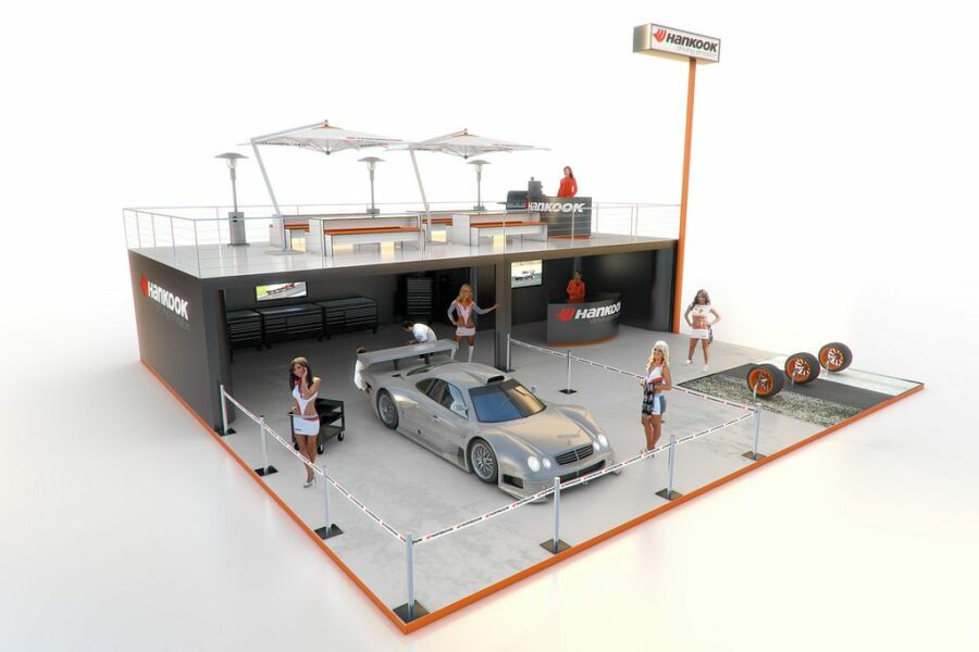 Event und Messeauftritt Hankook, Visualisierung, 3D, Pitch