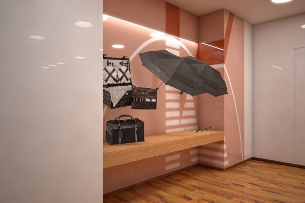 Mercedes-Benz Gallery, Paris, 3D, Visualisierung Innenraum