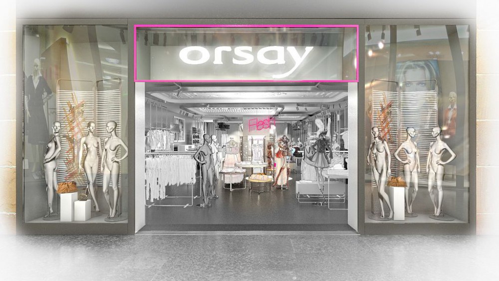 Orsay, Shopkonzept, Visualisierung