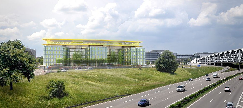 Wettbewerb Ernst & Young, Stuttgart, Visualisierung, 3D