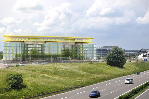 Wettbewerb Ernst & Young, Stuttgart, Visualisierung, 3D