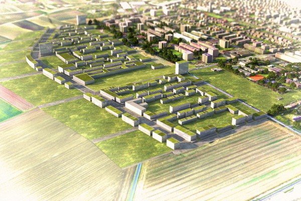Städtebaulicher Wettbewerb, Freiham, München, Visualisierung, 3D