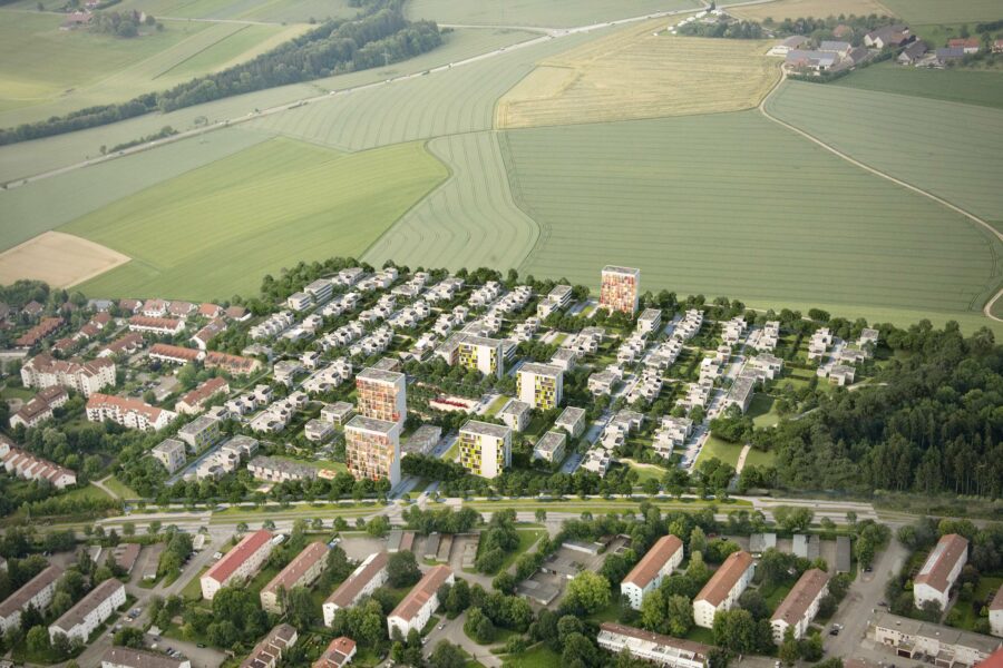 3D Visualisierung Stadtpanung Ulm Lettenwald