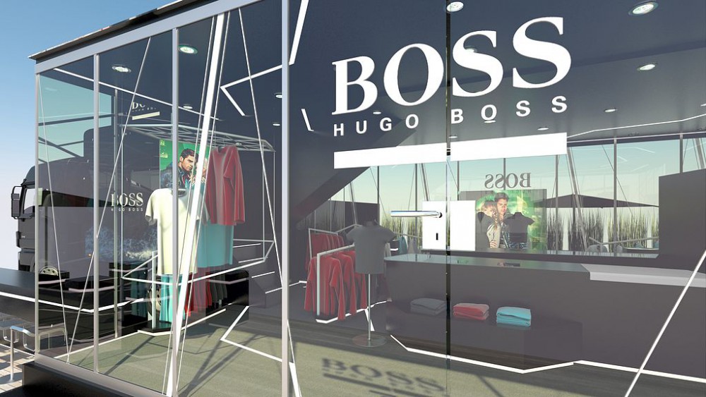 Promotruck Hugo Boss, 3D, Visualisierung