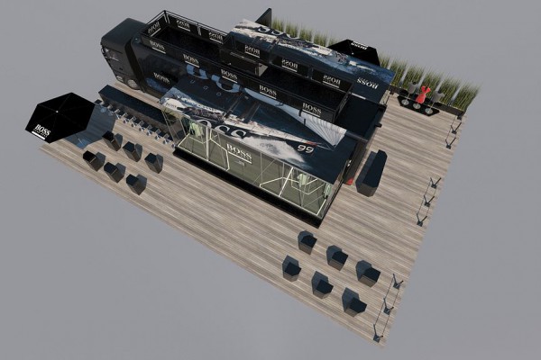 Promotruck Hugo Boss, 3D, Visualisierung