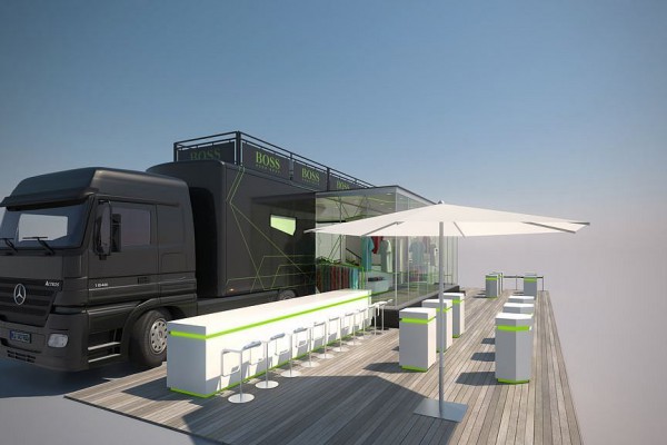 Promotruck Hugo Boss, 3D, Visualisierung