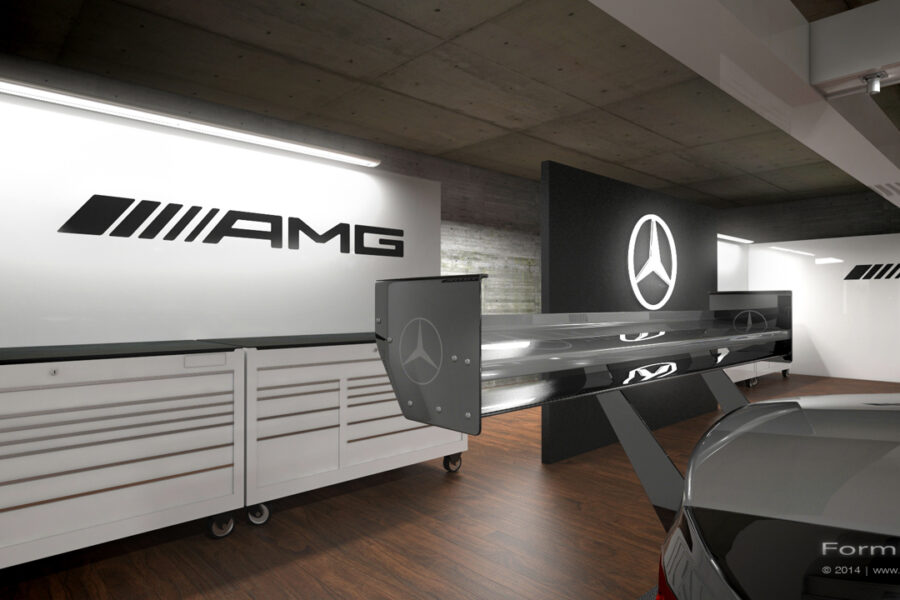 AMG Box Mercedes-Benz, Visualisierung, Design, Event