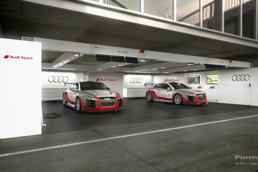 Box Audi, Visualisierung, Design, Event