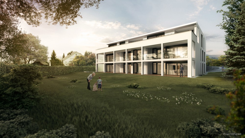 Mehrfamilienhaus Eckenstein, Visualisierung