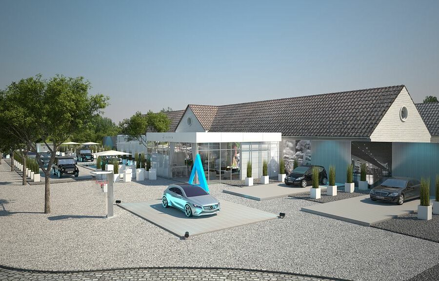 CHIO Mercedes-Benz Präsentation, Aachen, 3D Visualisierung