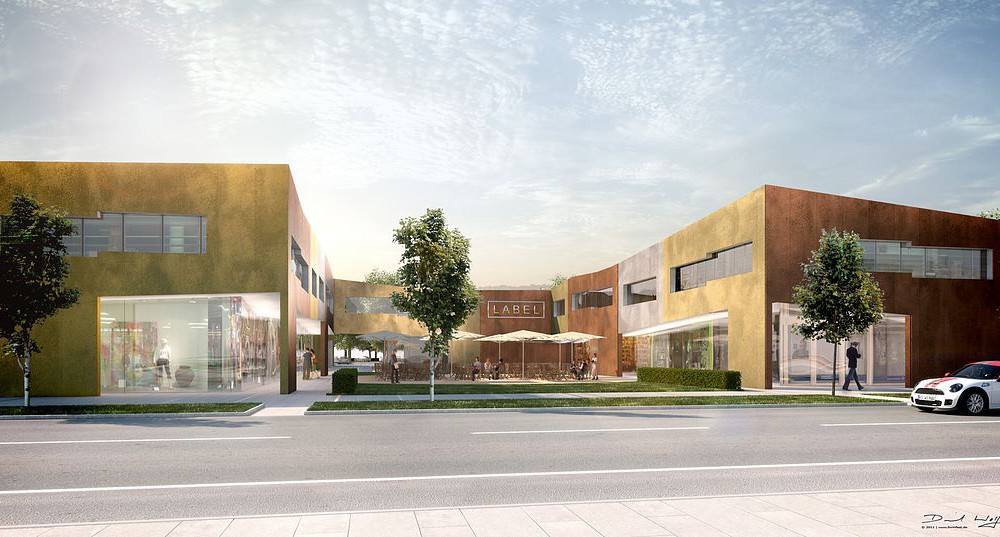 Städtebaulicher Wettbewerb, Bruckmühl, Visualisierung, 3D