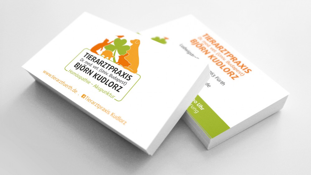 Visitenkarten Tierarztpraxis Björn Kudlorz