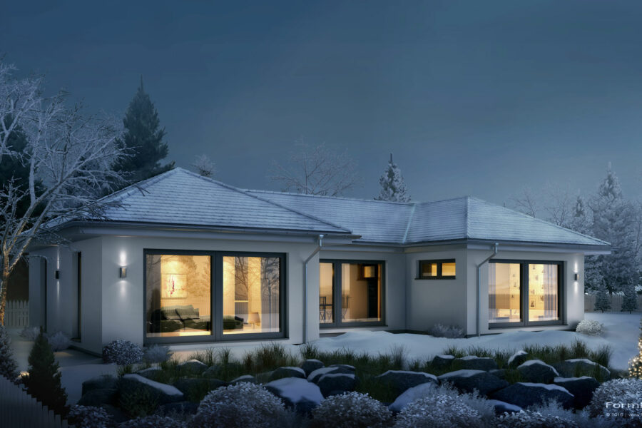 OKAL | Visualisierung Bungalow 170 Winter