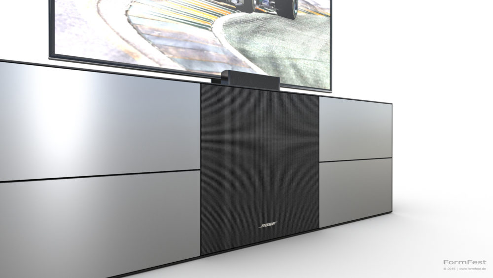 Design, Planung und Visualisierung: BOSE Sideboard