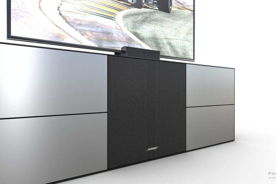 Design, Planung und Visualisierung: BOSE Sideboard