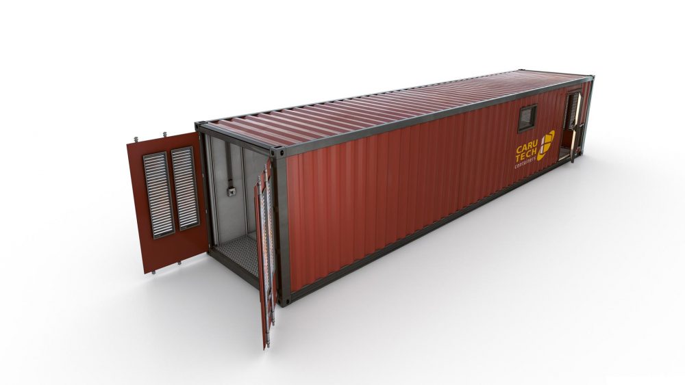 Tech-Con Caru-Tech Container Illustration Visualisierung Animation Rendering