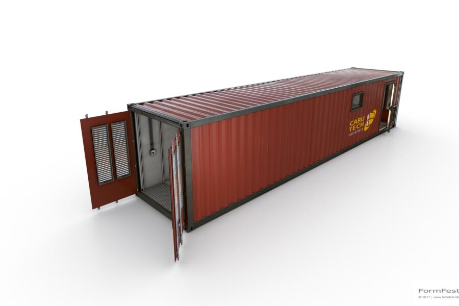 Tech-Con Caru-Tech Container Illustration Visualisierung Animation Rendering