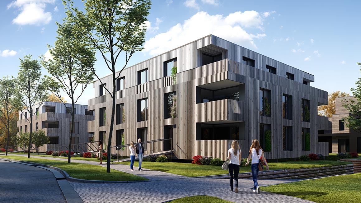 3D, Rendering, Wohnungsbau Neuenahr
