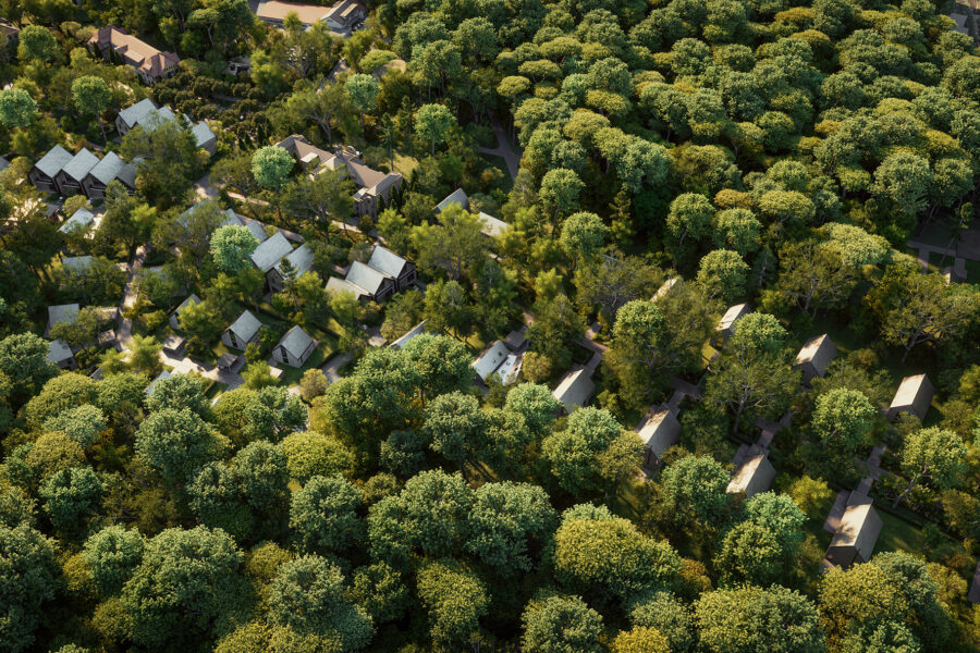 3D Visualisierung Flachsbäker Heide, Wildeshausen