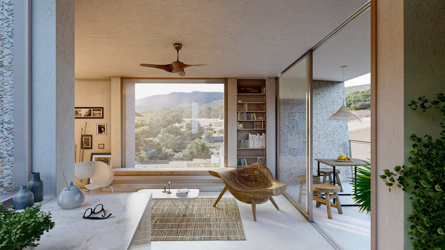 3D, Visualisierung, Rendering, Interieur, Villa, Mallorca