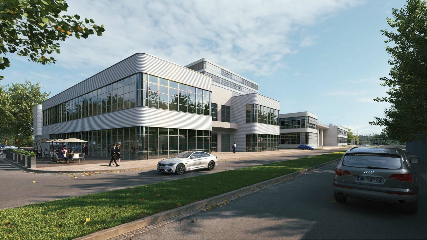 Visualisierung; 3D; Rendering, Bürogebäude