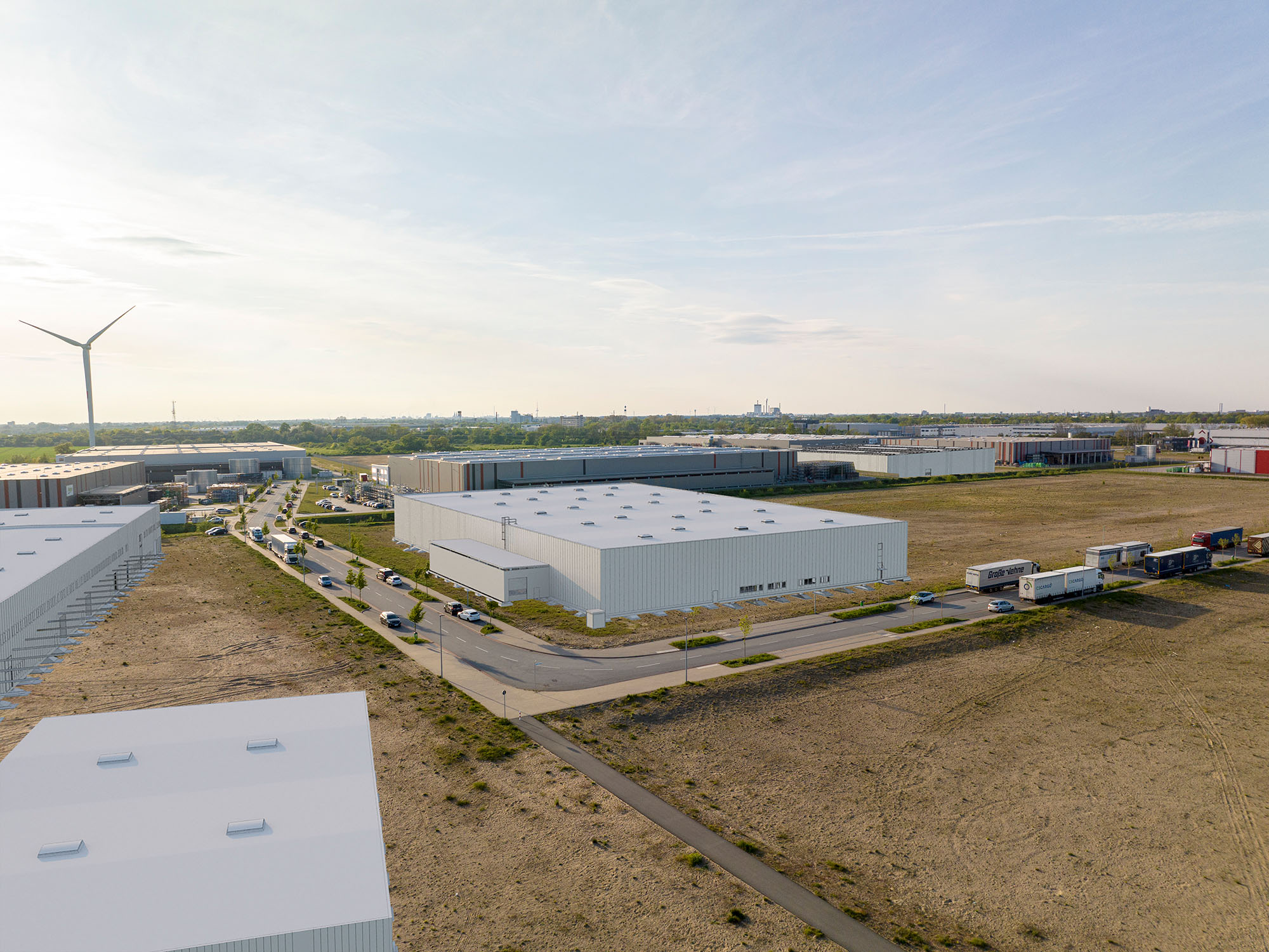 Bremen, Bergener Strasse, Vormontage Drohnenfoto
