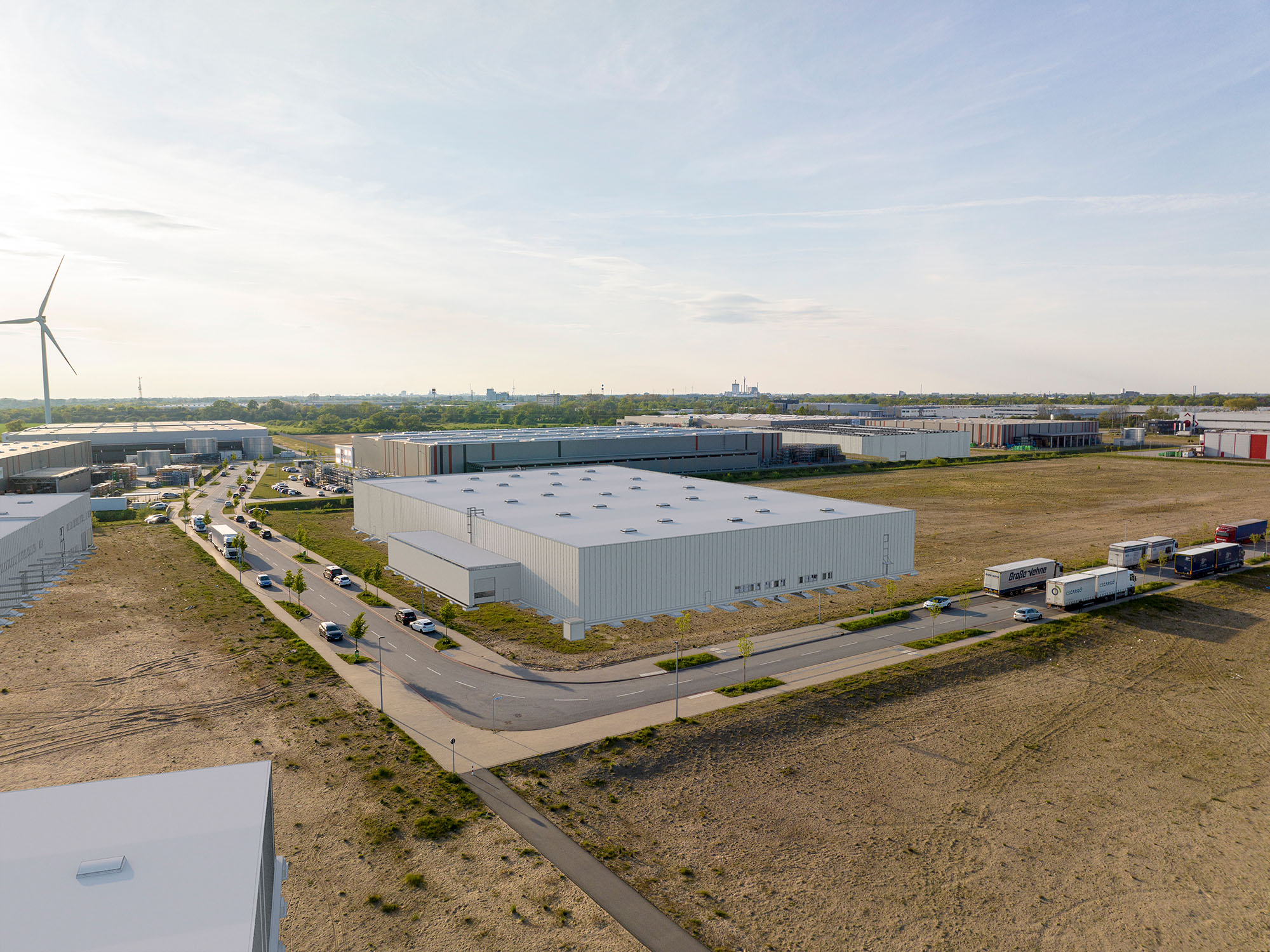 Bremen, Bergener Strasse, Vormontage Drohnenfoto
