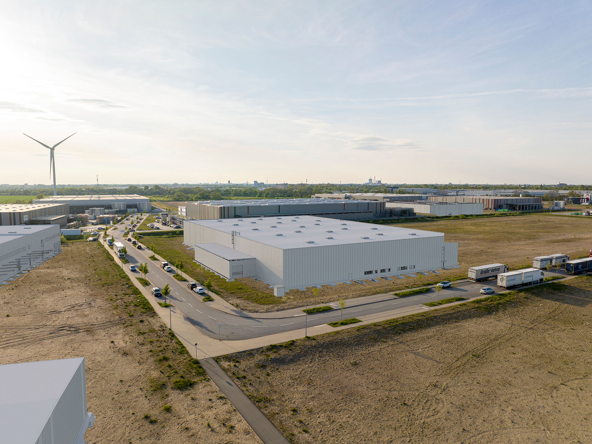 Bremen, Bergener Strasse, Vormontage Drohnenfoto