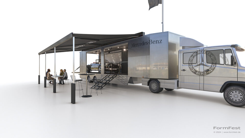 Visualisierung; 3D; Rendering; Jost VS; Mercdes-Benz; Heritage; Classic; Car
