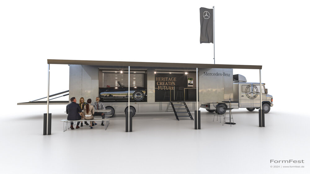 Visualisierung; 3D; Rendering; Jost VS; Mercdes-Benz; Heritage; Classic; Car