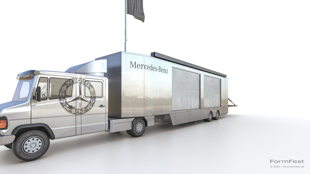 Visualisierung; 3D; Rendering; Jost VS; Mercdes-Benz; Heritage; Classic; Car