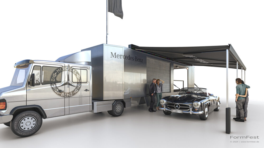 Visualisierung; 3D; Rendering; Jost VS; Mercdes-Benz; Heritage; Classic; Car
